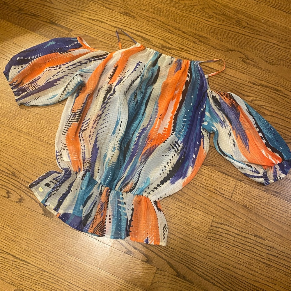 Guess Multicolor Off-Shoulder Blouse